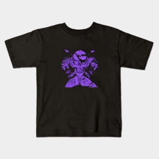 purple skull Kids T-Shirt